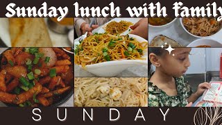 Mini vlog Sunday lunch with familyaggarwal restaurant Janta flatmust visittry paneer chowmin🙏 [upl. by Ogren]