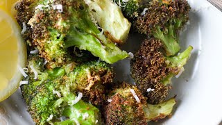 Air fryer broccoli Parmesan  Air fried broccoli [upl. by Enytnoel657]