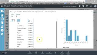 Azure Machine Learning Studio Permutation Feature Importance [upl. by Massiw391]