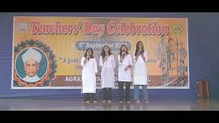 Marvelous song on Teachers day  Agrasen DAV public school Bharech Nagar [upl. by Joeann893]