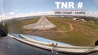 Landing at Antananarivo Ivato TNR Madagascar  Cockpit View [upl. by Kilbride]