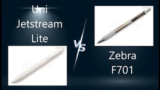 perfect pen episode 5 jetstream lite vs zebra f701 [upl. by Ahseekat]