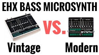 Electro Harmonix Bass MicroSynth Pedal  Vintage vs Modern shootout [upl. by Veradi]