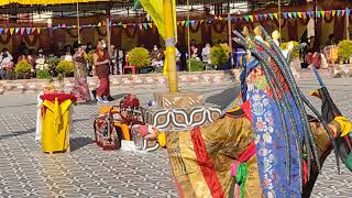 Labrang monastery North Sikkim Mahakala Dance🙏🙏🙏 [upl. by Nissie]