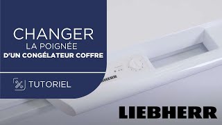 Comment remplacer la poignée de porte dun congélateur coffre Liebherr [upl. by Gnilrac]