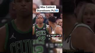 These craziest nba staredowns you will ever see basketball nba viral nbatoday [upl. by Anahpets766]