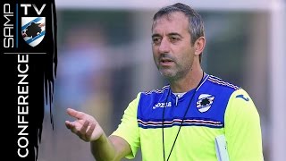 SampdoriaAtalanta la conferenza di Giampaolo [upl. by Jammal856]