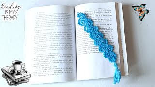 📖SEPARADOR DE PAGINAS A CROCHET FACIL TUTORIAL PASO A PASO 📖 [upl. by Meagan]