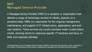 MSP  Managed Service Provider [upl. by Nwahsel]