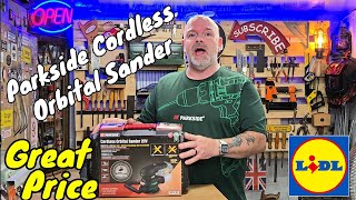 Parkside Cordless Orbital Sander  In The Workshop [upl. by Queenie]