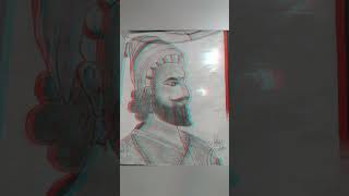 VeershivajiMaharajpencilsketchmadebyNakulThakurshivajimaharaj shivajiraje Shivaji🙏 [upl. by Yared]