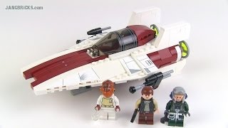 LEGO Star Wars 75003 AWing Starfighter 2013 set review [upl. by Nageet934]