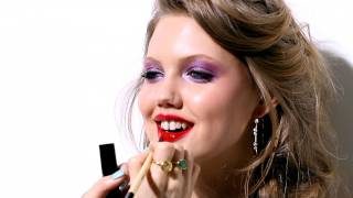 Lindsay Wixson  Colourful Eyes amp Glossy Lips Tutorial [upl. by Mcneil]