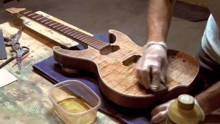 Applying Pure Tung Oil To A Guitar [upl. by Thomasa972]