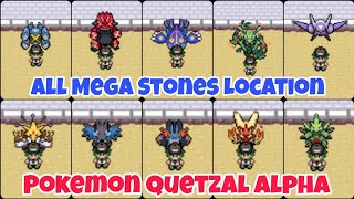 Pokemon Quetzal 070 All Mega Stones Location Updated [upl. by Atirehgram39]