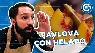 RECETA DE PAVLOVA CON HELADO [upl. by Lally]