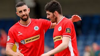 We went to Cliftonville v Bangor in the league cup round of 16 LATE DRAMA [upl. by Acirfa]