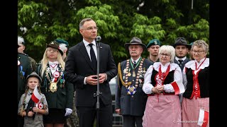 Wągrowiec Wystąpienie Prezydenta RP podczas spotkania z mieszkańcami [upl. by Bordiuk]