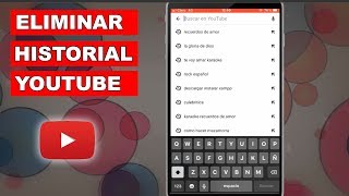 Como eliminar historial de búsqueda de YouTube en mi celular Iphone Android Pc [upl. by Gordon]