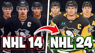 I Rebuilt The Pittsburgh Penguins From NHL 14 To NHL 24 [upl. by Ellegna]