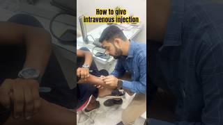 How to give intravenous injection  injection neet youtubeshorts viralvideo motivation [upl. by Heyes]