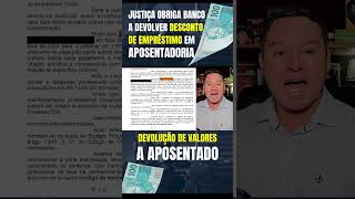 JUSTIÇA OBRIGA BANCO A DEVOLVER DESCONTO DE EMPRÉSTIMO EM APOSENTADORIA  consignados RMC e RCC [upl. by Accisej]