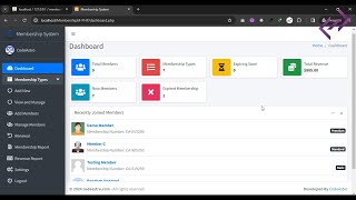 Membership Management System in PHP MySQL with Source Code  CodeAstro [upl. by Bardo]
