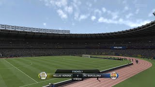 FIFA 14 Career Mode Episode 3 Hellas Verona vs FC Barcelona Friendly [upl. by Ariek]