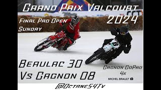 Grand Prix Ski Doo Valcourt 2024 Gagnon 08 Sunday Moto Pro Final GoPro 4k [upl. by Eelsnia]