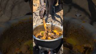 Hadzabe tribe cooks their favorite meal today So delicious and nutritious 😋😍‼️cooking hadzabetribe [upl. by Ived]