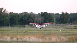 Bellanca Citabria N141JS Landing at KHWY on September 3 2009 at 723 PM [upl. by Votaw]