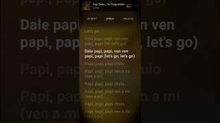 Papi chulote tragio el mmm Lorna lyricsedit short songs [upl. by Eseila]