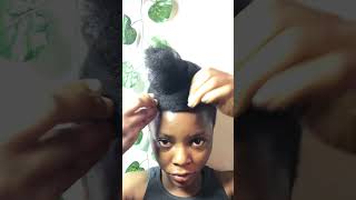 Roll and pin quick hairstyle howtostylenaturalhair quickhairstyle [upl. by Willard391]