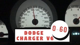 060 MPH Testing  Dodge Charger 35L V6 wExhaust [upl. by Rutherfurd]