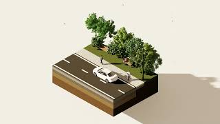 urban design road axonometric view diagram animation rendered in Lumion 11 [upl. by Yellas]