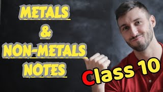 Metals amp NonMetals notes ll CLASS 10 Science [upl. by Eahsel638]