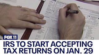 IRS to start accepting tax returns on Jan 29 [upl. by Camella]