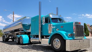 Custom Tamiya Grand Hauler and Tanker trailer Fully Functional Build Peterbilt 378379 Inspired [upl. by Nnorahs]