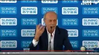 Sabatini interrompe la conferenza stampa allinter per fumare [upl. by Line]