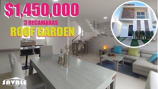 ¡Esta casa TE VA A ENCANTAR 3 recamaras  ROOF GARDEN  ZONA RESIDENCIAL [upl. by Crescen781]