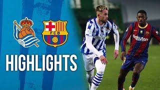 HIGHLIGHTS  Real Sociedad 1 2  1 3 FC Barcelona  SUPERCOPA [upl. by Emiatej]