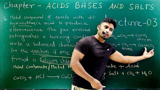 Acids Bases And Salts  Lecture  03  Class 10th CBSE [upl. by Carmelita]