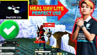 HOW TO USE HEAL UAV LITE IN TOURNAMENT  BRU FIGHT ANALYSIS  FREE FIRE ESPORTS [upl. by Cudlip]