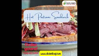 Taste Perfection Hot Pastrami Sandwich from Skolniks HotPastrami DeliPerfection UnionNJ [upl. by Felt]