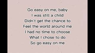 Adele  Easy On Me Lyrics [upl. by Justina]