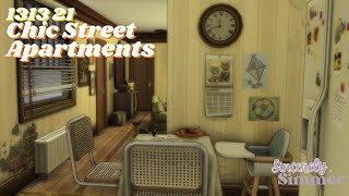 1313 21 Chic Street Apartments  Sims 4  Speed Build  CC [upl. by Taka]