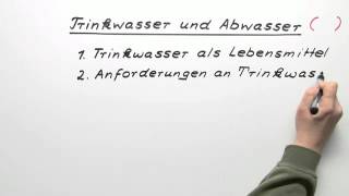 Trinkwasser und Abwasser  Chemie  Allgemeine und anorganische Chemie [upl. by Arrik247]