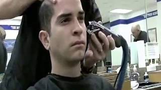 Friends dont let friends have hair Basic Training HaircutsMilitary Barber Shop edition [upl. by Krebs]