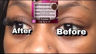 How To Apply Individual Eyelashes At Home DIY  Eyelash Extension  Mwaka [upl. by Imoin474]