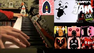 ONE NIGHT AT FLUMPTYS SONG  quotFlumptys Jamquot  DAGames Advanced Piano Cover [upl. by Pinchas38]